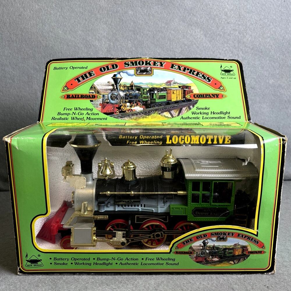 The Old Smokey Express Toy Train Locomotive Sealed Box
